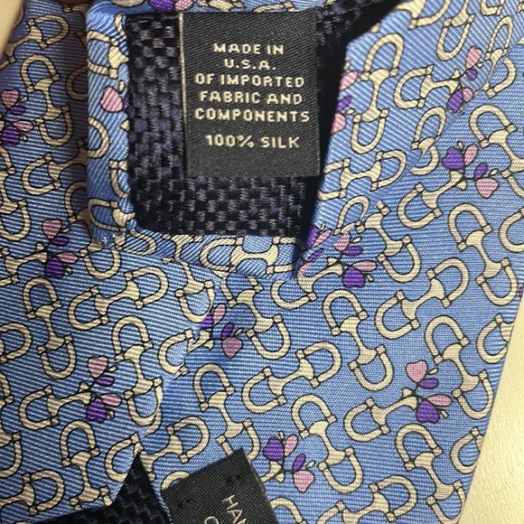 Cremieux NWT Men’s Tie Silk Blue & Purple - Picture 8 of 8